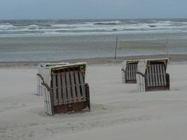 the beach of Juist in germany photo