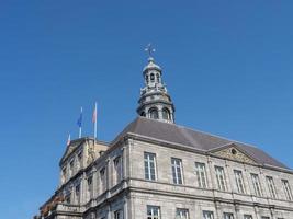 The city of Maastricht at the river Maas photo