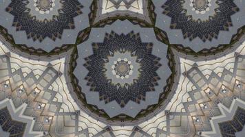Circular view kaleidoscopic abstract pattern video