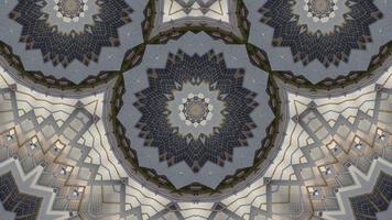 Circular view kaleidoscopic abstract pattern video