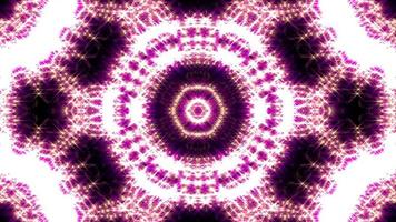 Purple gold sparkling shining kaleidoscope video