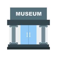 Museum Building II Flat Multicolor Icon vector