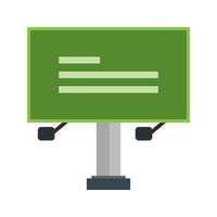 Billboard Flat Multicolor Icon vector