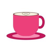 icono multicolor plana latte vector