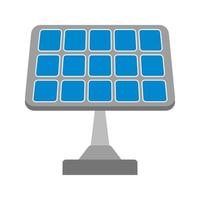 Solar Panel Flat Multicolor Icon vector