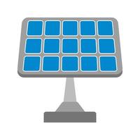 Solar Panel Flat Multicolor Icon vector