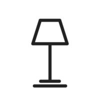 Lamp Line Icon vector