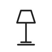 Lamp Line Icon vector