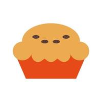 Pie Flat Multicolor Icon vector