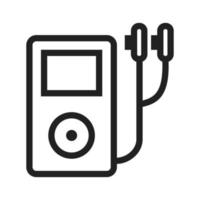 Music Player Line Icon vector