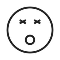 Dizzy Line Icon vector