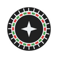 Roulette II Flat Multicolor Icon vector