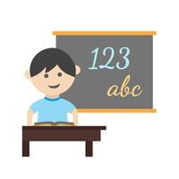 In Class Flat Multicolor Icon vector