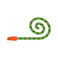 Party Blower Flat Multicolor Icon vector