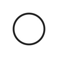 Record Line Icon vector