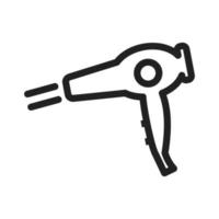 Blow Dryer Line Icon vector