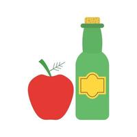 Apple Cider Flat Multicolor Icon vector