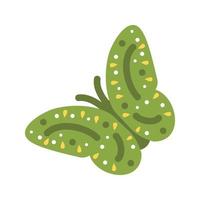 Butterfly Flying Flat Multicolor Icon vector