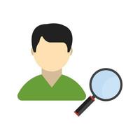 Find Male Profile Flat Multicolor Icon vector