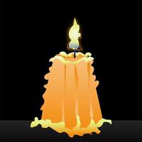 Burning Candle Illustration vector