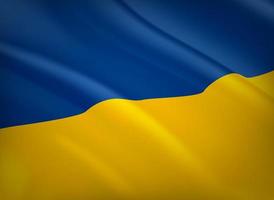 Ukrainian flag 3d vector background