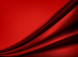 Red flag of red background. 3d vector illustration