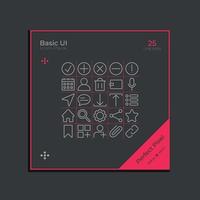Basic UI Icon vector