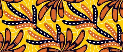 patrón tradicional étnico africano. hermoso kitenge, chitenge, estilo de cera holandés. diseño de moda en colorido. motivo abstracto geométrico. comúnmente conocidas como impresiones de ankara, impresiones de cera africana. vector