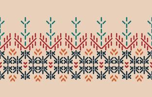 Handmade border beautiful art. Navajo seamless pattern in tribal, folk embroidery, Mexican Aztec geometric art ornament print.Design for carpet, wallpaper, clothing, wrapping, fabric, cover, textile vector