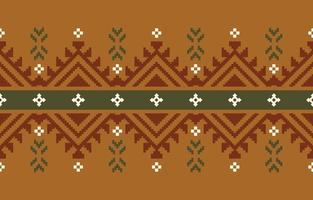 borde hecho a mano hermoso arte. patrón inconsútil navajo en tribal, bordado popular, ornamento de arte geométrico azteca mexicano print.design para alfombra, papel pintado, ropa, envoltura, tela, cubierta, textil vector