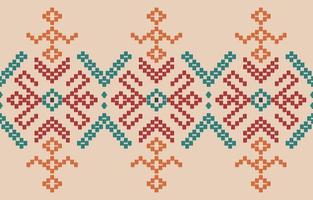borde hecho a mano hermoso arte. patrón inconsútil navajo en tribal, bordado popular, ornamento de arte geométrico azteca mexicano print.design para alfombra, papel pintado, ropa, envoltura, tela, cubierta, textil vector
