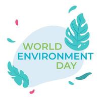 Vector World Environment day abstract concept design