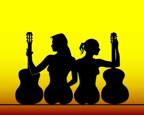 Rock Band Silhouette Vector Art, Icons, and Graphics for Free Download