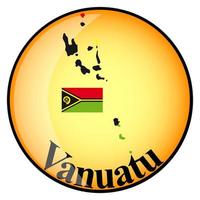 orange button with the image maps of Vanuatu vector