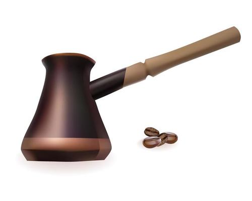 Copper Turk to brew coffee