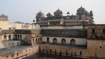 Jahangir Mahal Orchha Fort in Orchha, Madhya Pradesh, India, Jahangir Mahal or Orchha Palace is citadel and garrison located in Orchha. Madhya Pradesh. India, Indian Archaeological Sites video