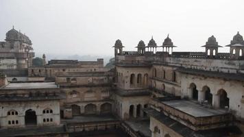 Jahangir Mahal Orchha Fort in Orchha, Madhya Pradesh, India, Jahangir Mahal or Orchha Palace is citadel and garrison located in Orchha. Madhya Pradesh. India, Indian Archaeological Sites video