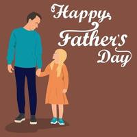 Father's day card vector