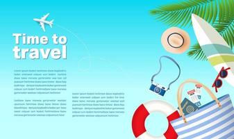 Travel concept vector illustration design. Vacation background