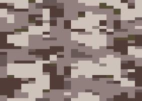Brown dust multi-scale camouflage, seamless pattern. digi camo vector, modern 8bit pixel texture, digicamo design