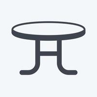 mesa de café icono. adecuado para el símbolo del hogar vector
