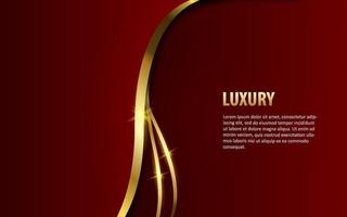 Abstract overlap layer red luxury premium background vector