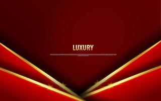 Abstract overlap layer red luxury premium background vector