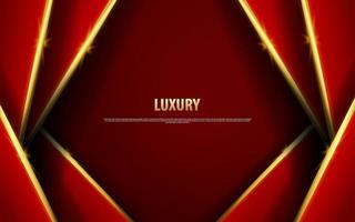 Abstract overlap layer red luxury premium background