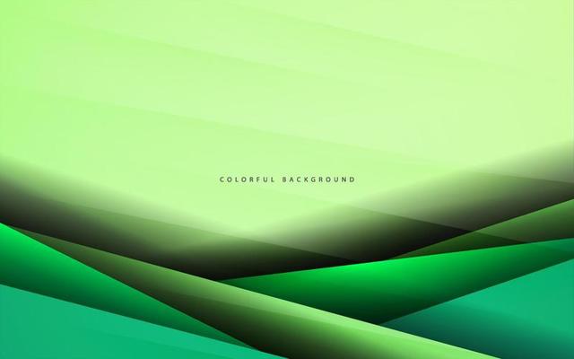Abstract overlap layer green contrast background
