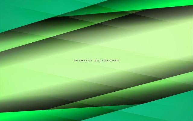 Abstract overlap layer green contrast background