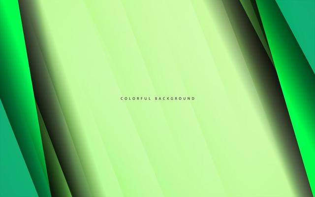 Abstract overlap layer green contrast background