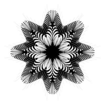 Snowflake icon isolated. Vector illustration for web