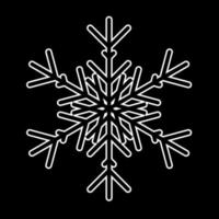 Snowflake icon isolated. Vector illustration for web
