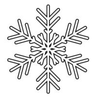 Snowflake icon isolated. Vector illustration for web